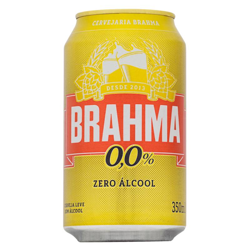 BRAHMA CHOPP ZERO LATA 350 ML